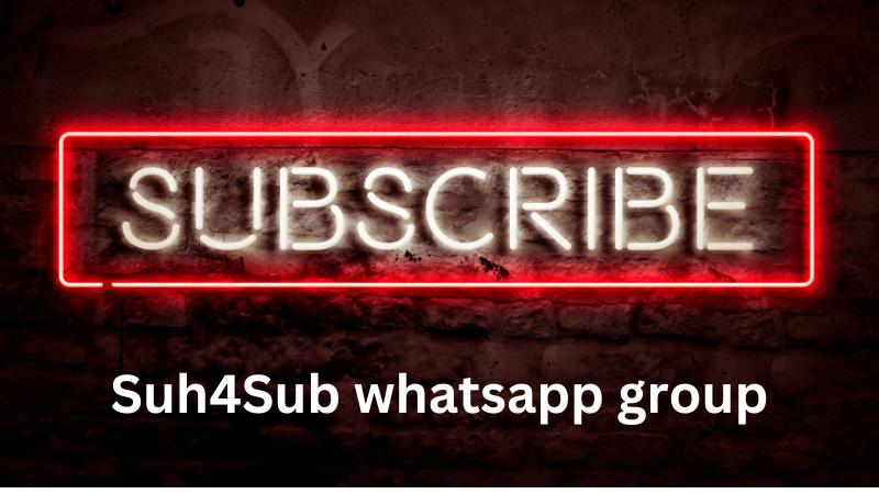 Active Sub4Sub Whatsapp group
